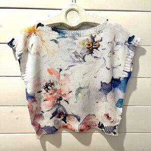 🩵 Loggia de Tessitori sleeveless knit top, made in Italy. Size S